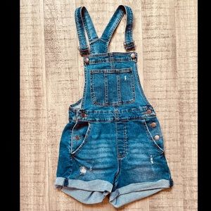 XS (size 1) denim overalls